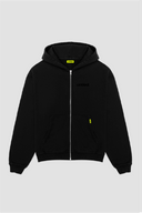 UNTIED® THE ENTRY COLLECTION SS26 BLACK ZIP HOODIE