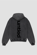 UNTIED® THE ENTRY COLLECTION SS26 VINTAGE BLACK FADEOUT HOODIE