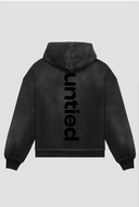 UNTIED® THE ENTRY COLLECTION SS26 BLACK SUN FADED HOODIE